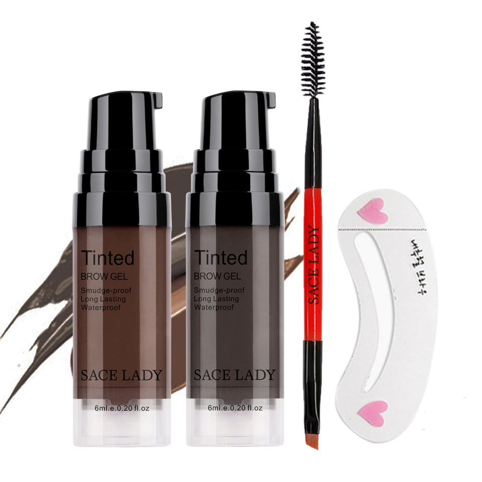 SACE LADY eyebrow gel kit two colors for defined natural brows