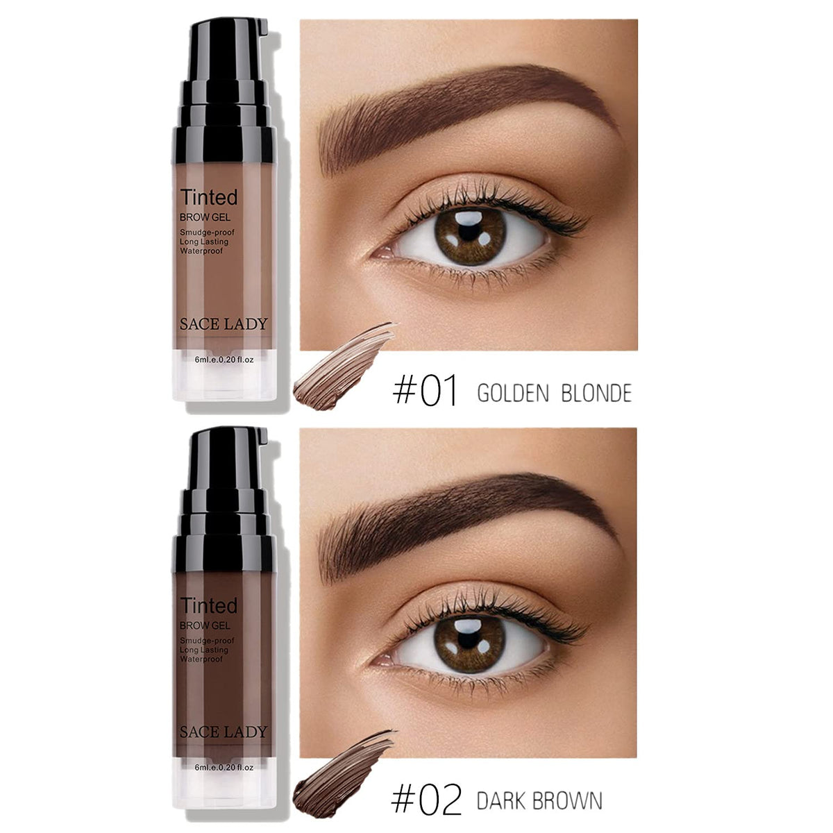 Long-lasting, waterproof brow gel designed to hold through active days.