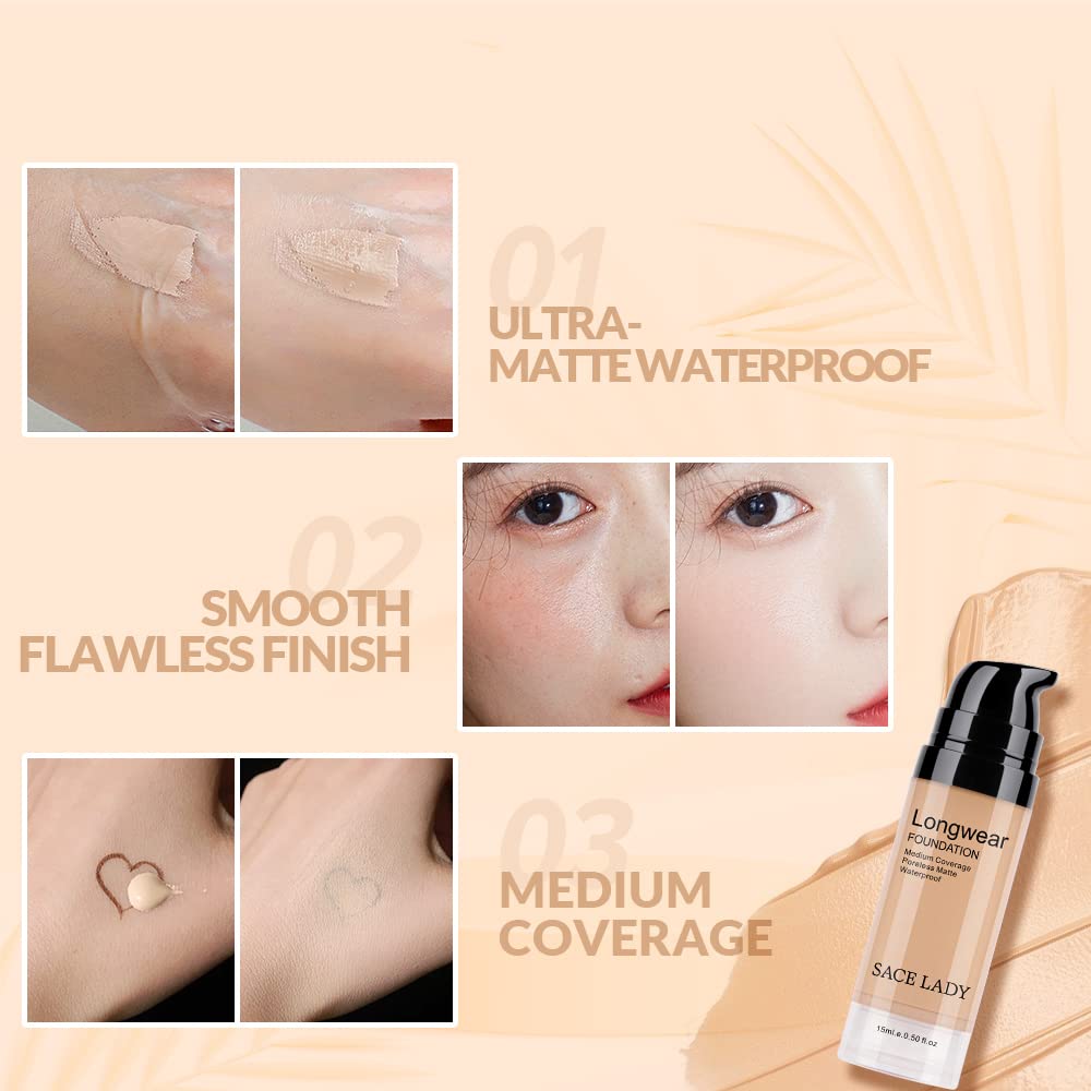 SACE LADY waterproof makeup for smudge-proof, long-lasting wear