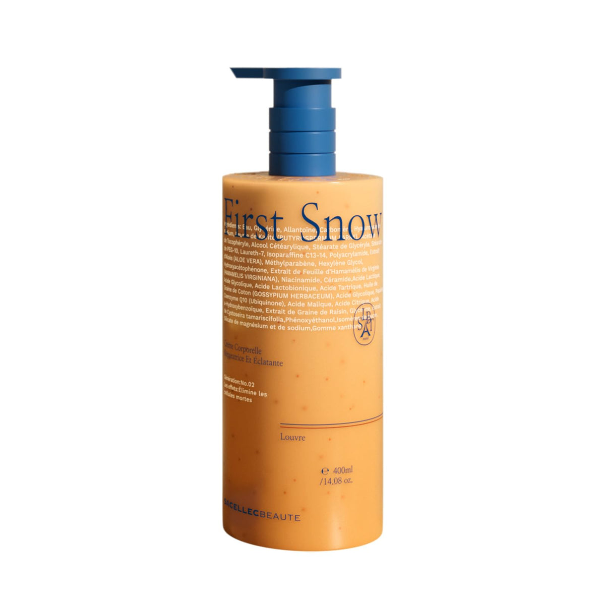 SACELLEC BEAUTE Advanced AHA Body Lotion bottle highlighting exfoliation for smoother skin