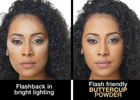 Sacha Buttercup No Color translucent setting powder tube suitable for all skin tones.