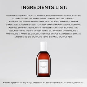SACHAJUAN cruelty-free and paraben-free badge reassuring safe use.