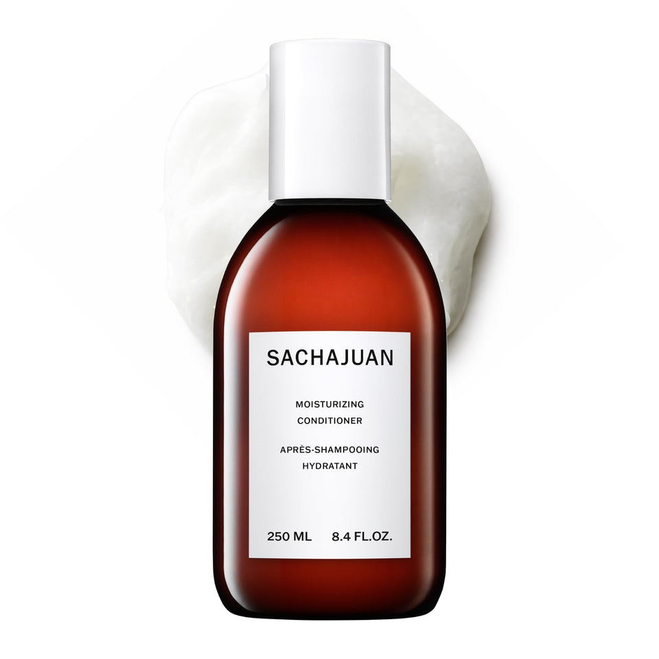 SACHAJUAN Moisturizing Conditioner bottle delivers deep hydration for dry, damaged hair.