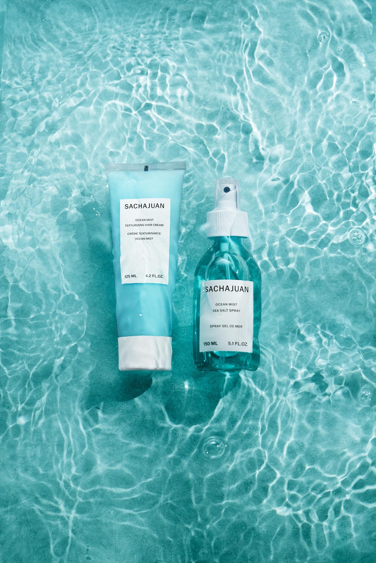 SACHAJUAN Ocean Mist cream used to shape natural waves.