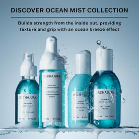 SACHAJUAN Ocean Mist Volume Shampoo cruelty-free branding visible on label.