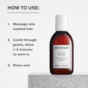 SACHAJUAN Ocean Silk Technology label highlights shine and smoothness.