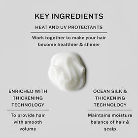 SACHAJUAN Thickening Conditioner being applied during styling for added volume.