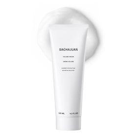 SACHAJUAN Volume Cream bottle close-up showing sleek packaging for volume boost.