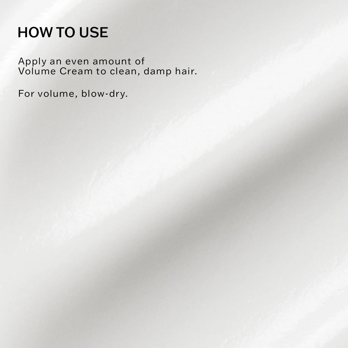 Damp hair with SACHAJUAN Volume Cream during blow-dry for added volume.