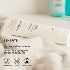 SACHAJUAN Volume Cream being dispensed for even application.