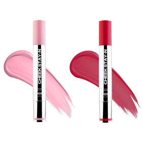 Sacheu Cheek STAY-N blush bottle with cap for mess-free on-the-go use.