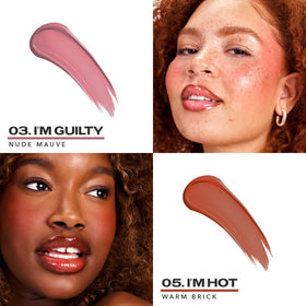 Sacheu Cheek STAY-N liquid blush with sponge-tip precision for blending