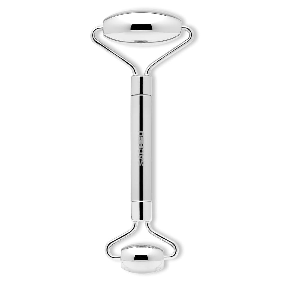 Sacheu dual-sided face roller for cooling massage.