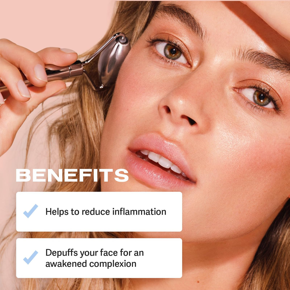 Sacheu face roller puffiness-relief helps reduce morning swelling and tension.