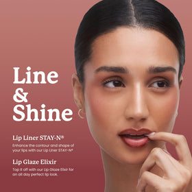 Sacheu Lip Elixir Nourishing Lip Glaze in sheer pink for natural glow