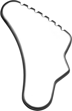 Sacheu stainless steel gua sha aids lymphatic drainage for refreshed skin.