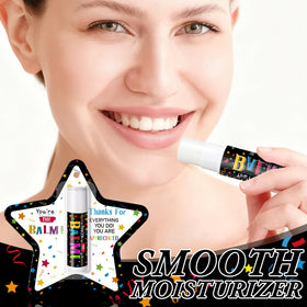 Sacubee lip balm with vanilla label displaying YOU'RE THE BALM for gift-giving.