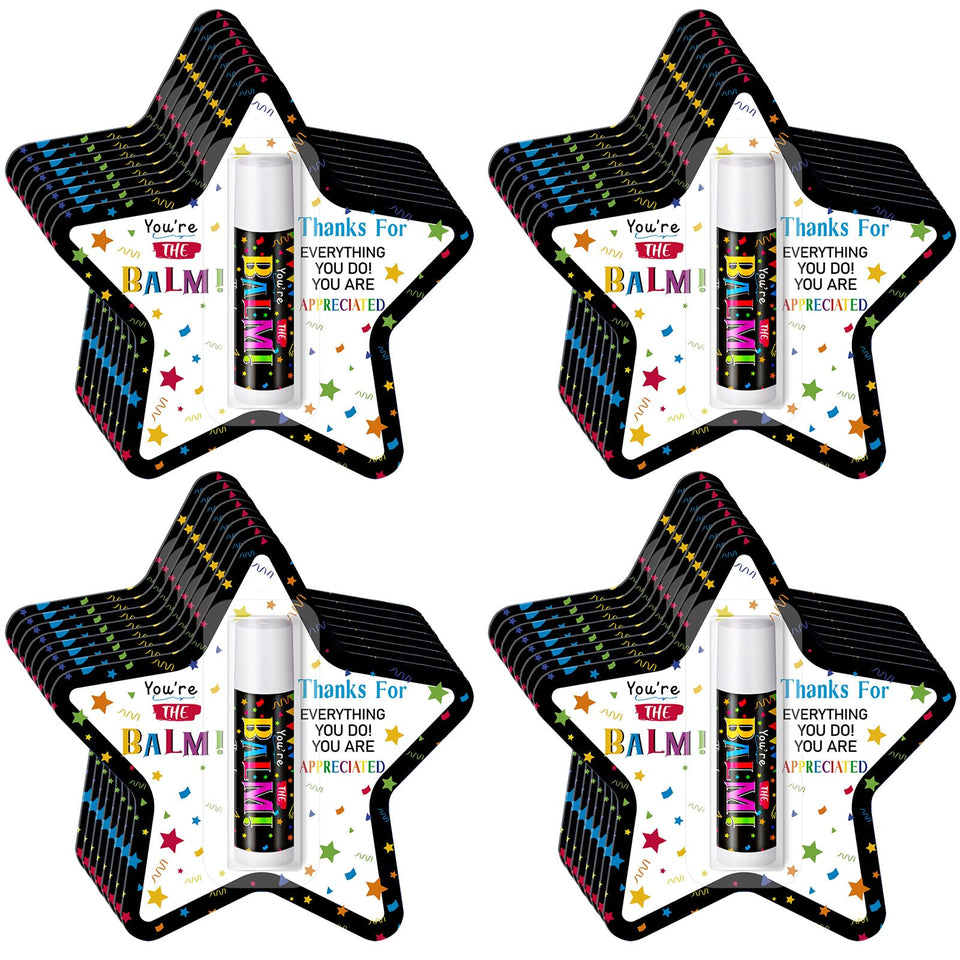 Sacubee 15-pack vanilla lip balms, individually wrapped for easy gifting.