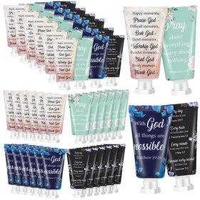 Sacubee Bible verse hand cream 24-pack packaging for gifting