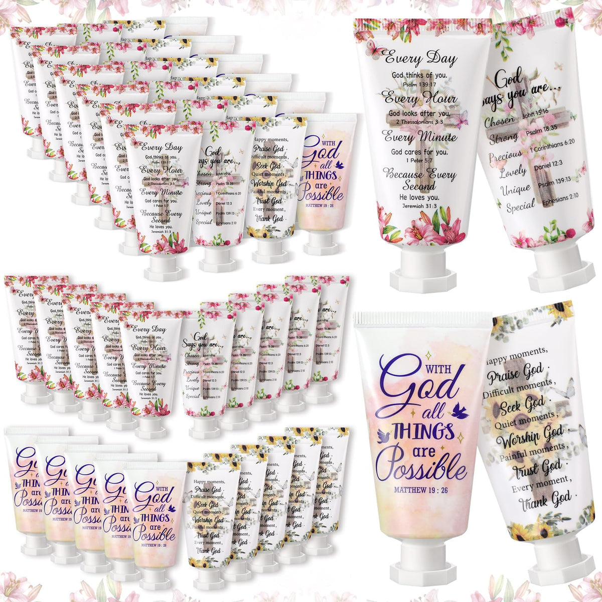 Sacubee Christian hand cream set front view, ideal for gifting and daily moisture