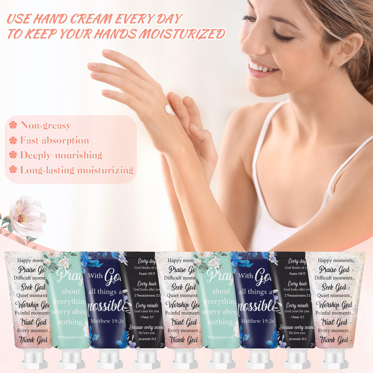 Sacubee coconut milk hand cream fragrance nourishes dry skin with fast absorption.