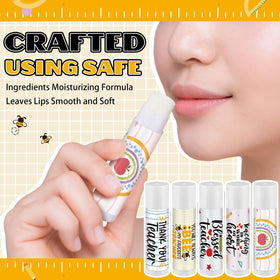Sacubee individually wrapped lip balm for convenient, mess-free distribution.