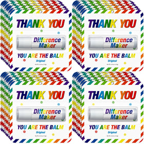 Sacubee rainbow lip balm pack, colorful bulk gift option for events