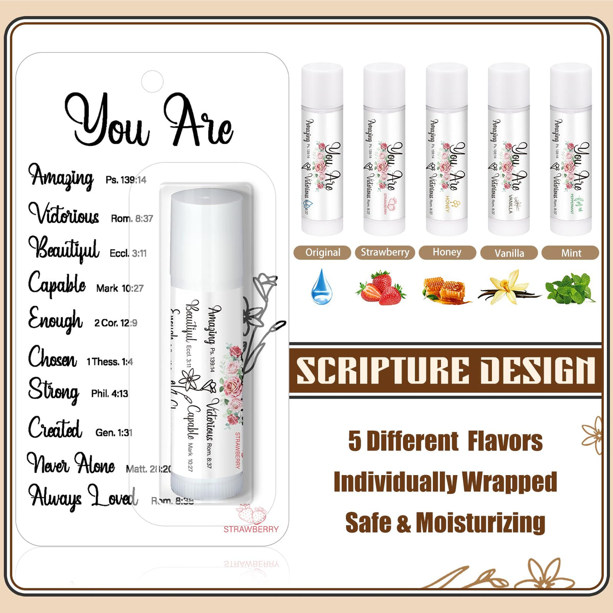 Sacubee lip balm gift packaging ready for party favors