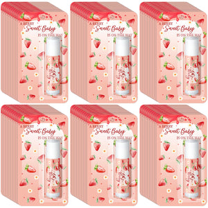 Sacubee strawberry lip balms bulk 30-pack for baby shower decor and favors