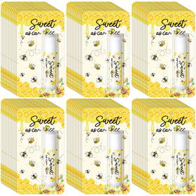Sacubee Sweet As Can Bee lip balm 30-pack packaging for party prizes