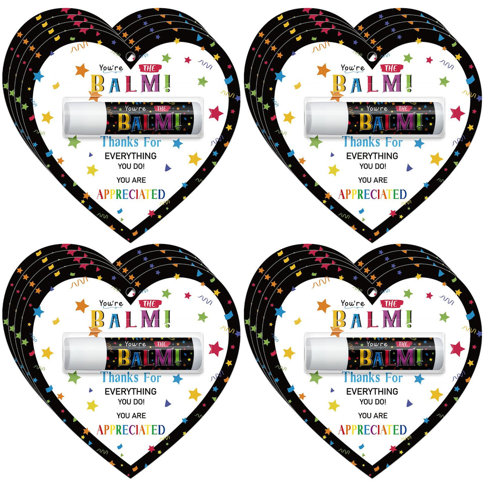 Sacubee teacher appreciation lip balm 60-pack with vanilla scent for gifts
