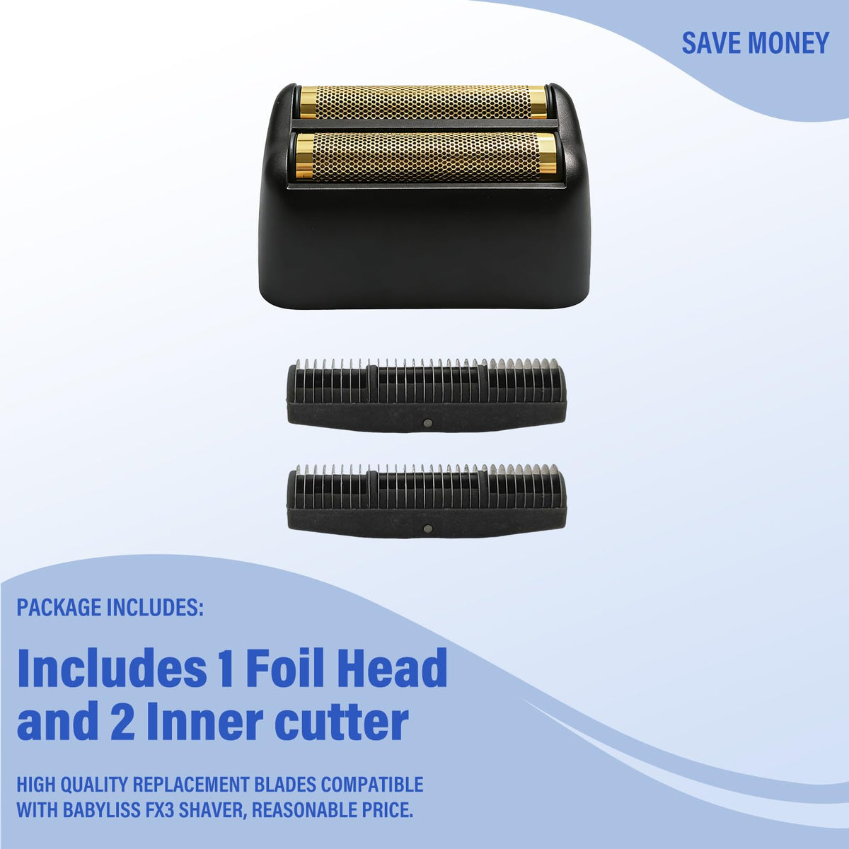 Sacumea easy-to-install head with release button for quick replacements.