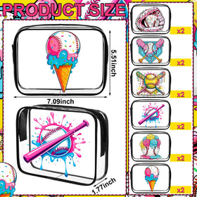 Sadnyy ice cream drip design pouch keeps essentials neatly organized