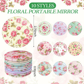Sadnyy rose compact mirror, small and portable for touch-ups.