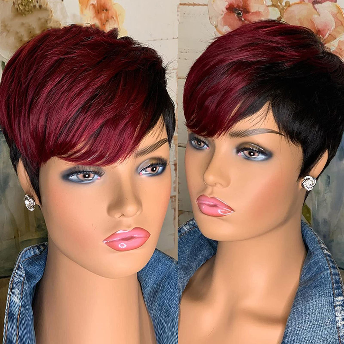 SAEIALL short pixie cut wig with human hair offers natural movement and effortless styling.