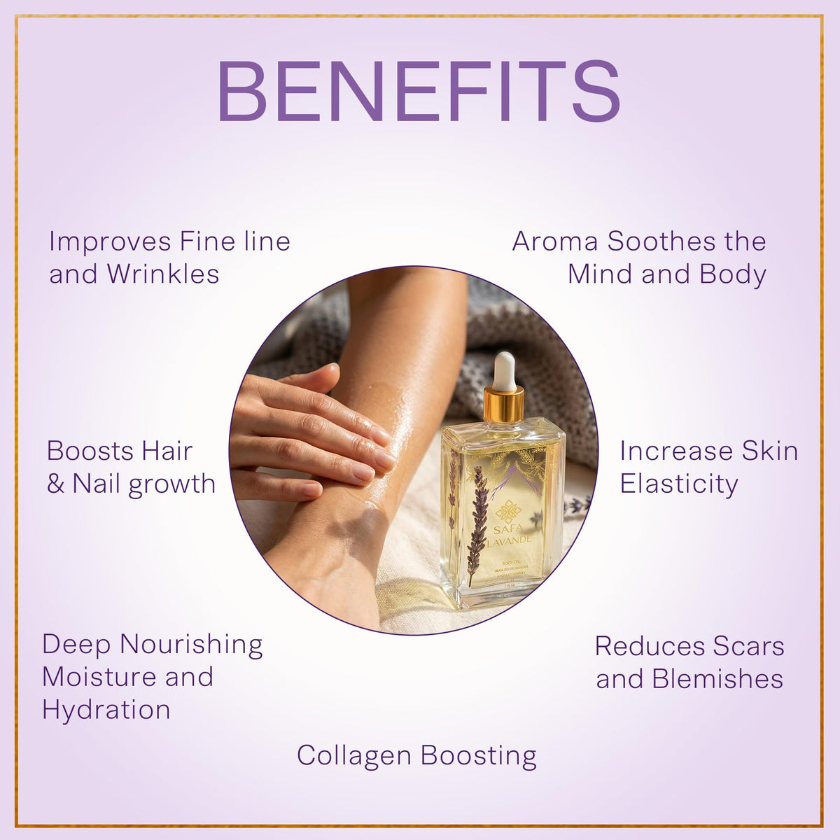 SAFA Lavender Oil for cuticles and nails hydrating and softening