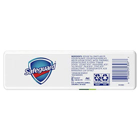 Safeguard White Aloe soap pack with 48 bars for family use.