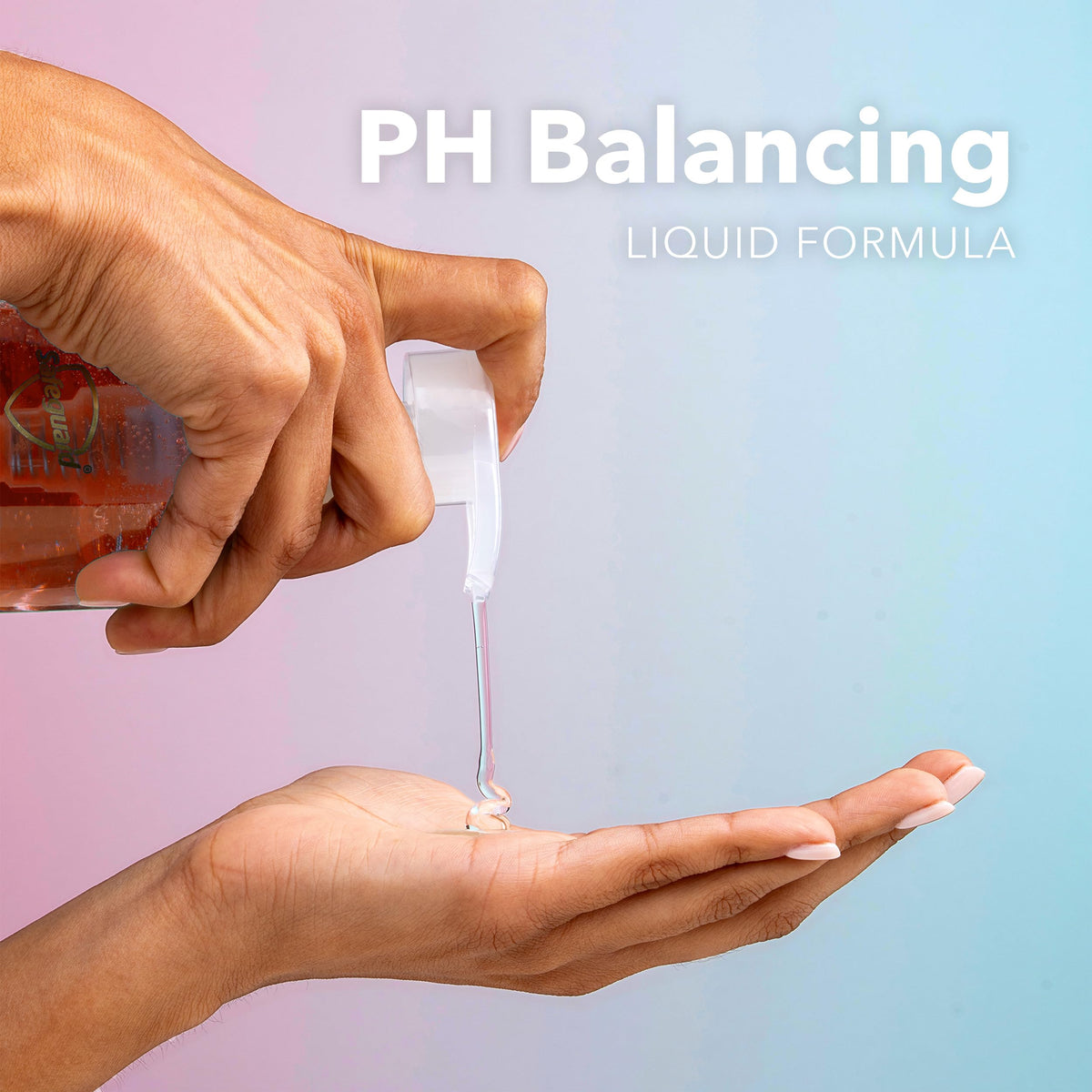 Safeguard Peach Hand Wash close-up of bubbles conveys refreshing cleansing experience