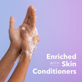 Safeguard Peach Hand Wash label close-up highlights fragrance notes and gentle formula