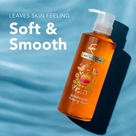 Safeguard Peach Hand Wash bottle with 15.5 oz size highlights value pack