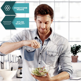 SAFEKO breathable 1/4-inch mesh hairnet keeps you cool during tasks.