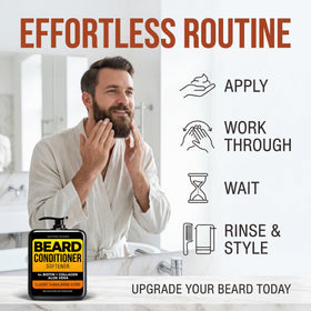 Safiora Rivaro aloe vera graphic highlighting soothing hydration for dry beard