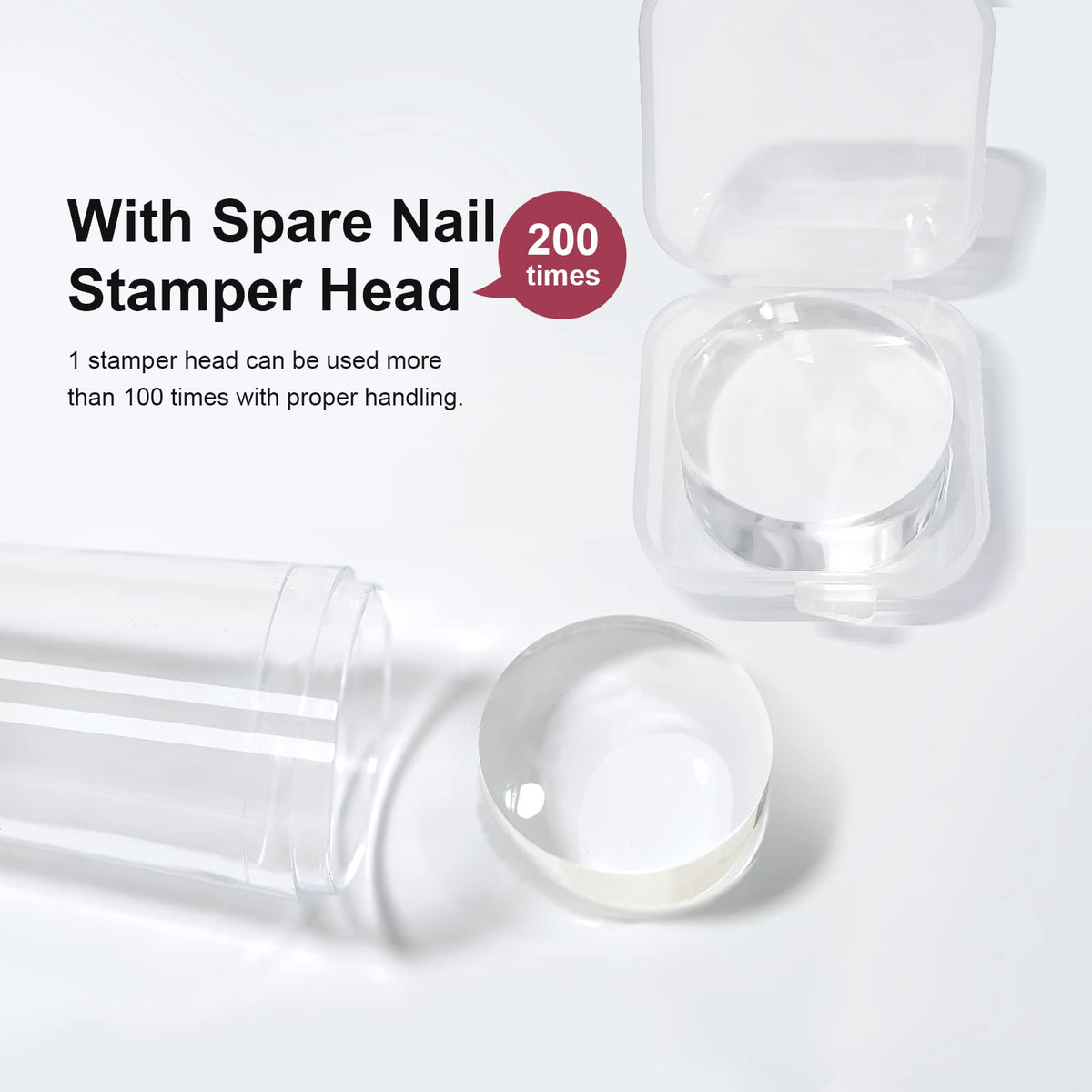 SAGEBIO stamper with durable silicone tip ensures smooth pickup.