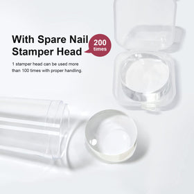SAGEBIO stamper with durable silicone tip ensures smooth pickup.