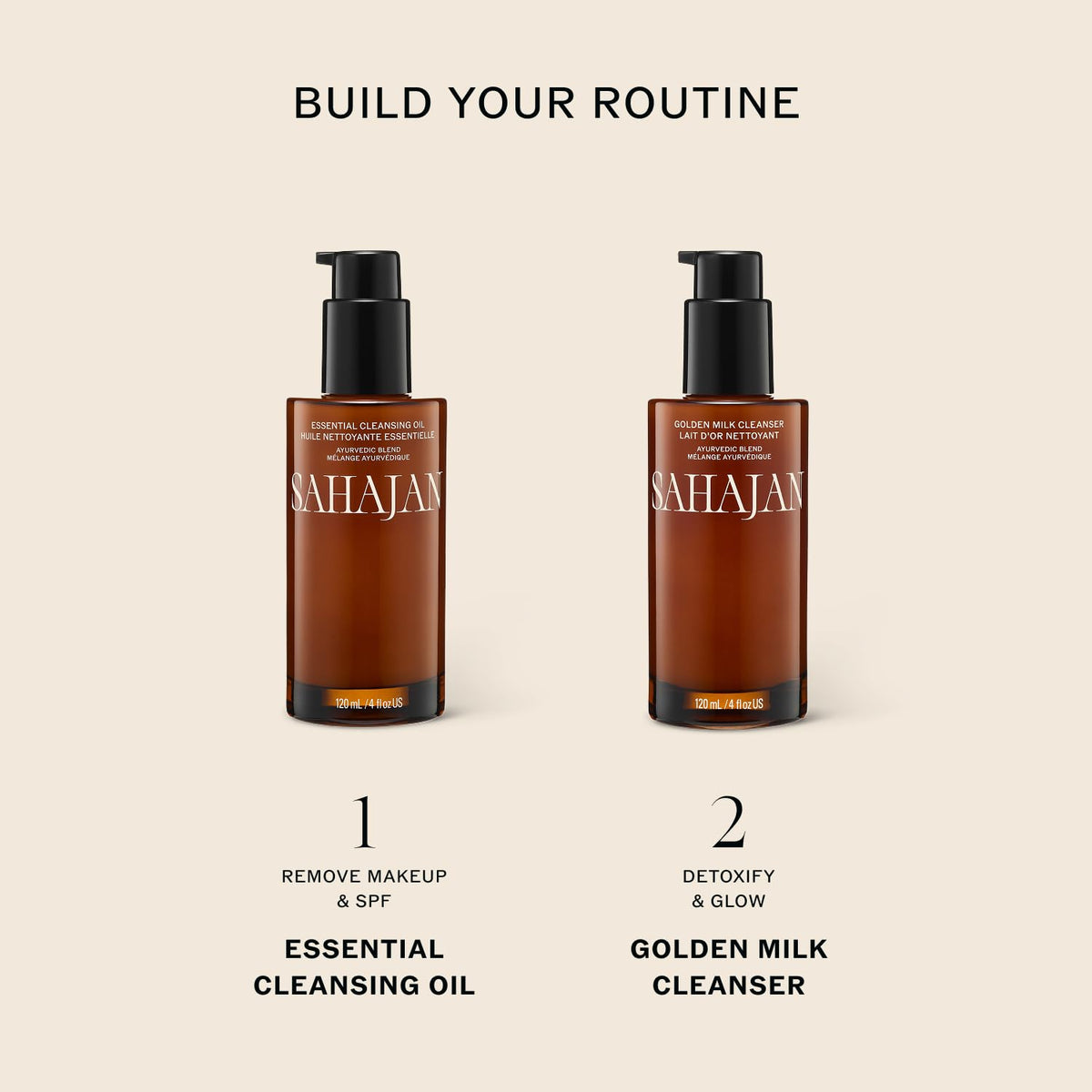Sahajan cleansing oil with moringa rose and squalane nourishes balance
