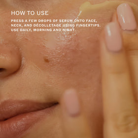 Sahajan morning skincare routine featuring Radiance Serum for glow
