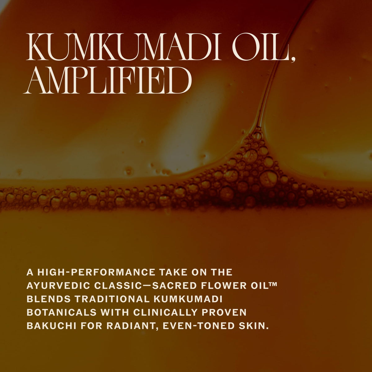 Sahajan oil drop spreading on skin shows fast-absorbing texture.