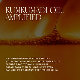 Sahajan oil drop spreading on skin shows fast-absorbing texture.