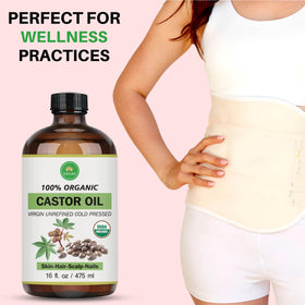SAHAK castor oil works as a relaxing massage oil.