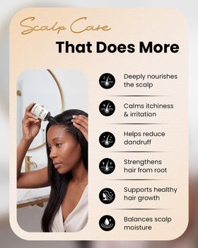Sahha leave-in application showing quick, convenient daily care.